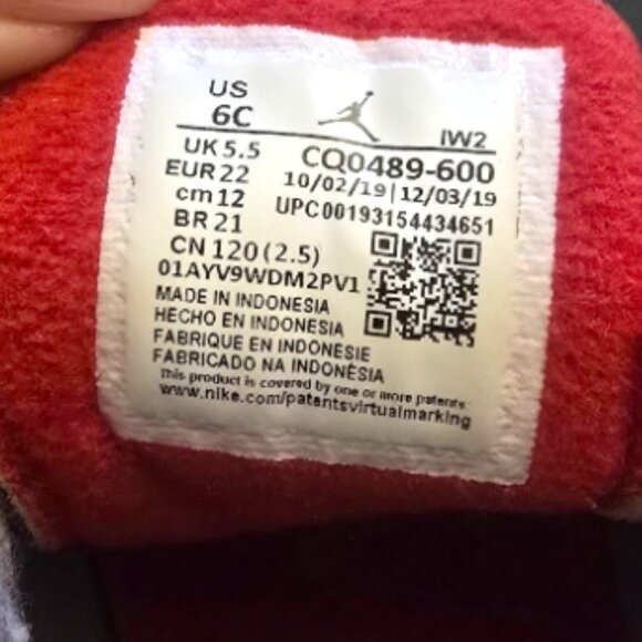 Sneakerhead Air Jordan 3 Retro SE Unite Fire Red Toddler 6C Jumpman - Picture 9 of 12